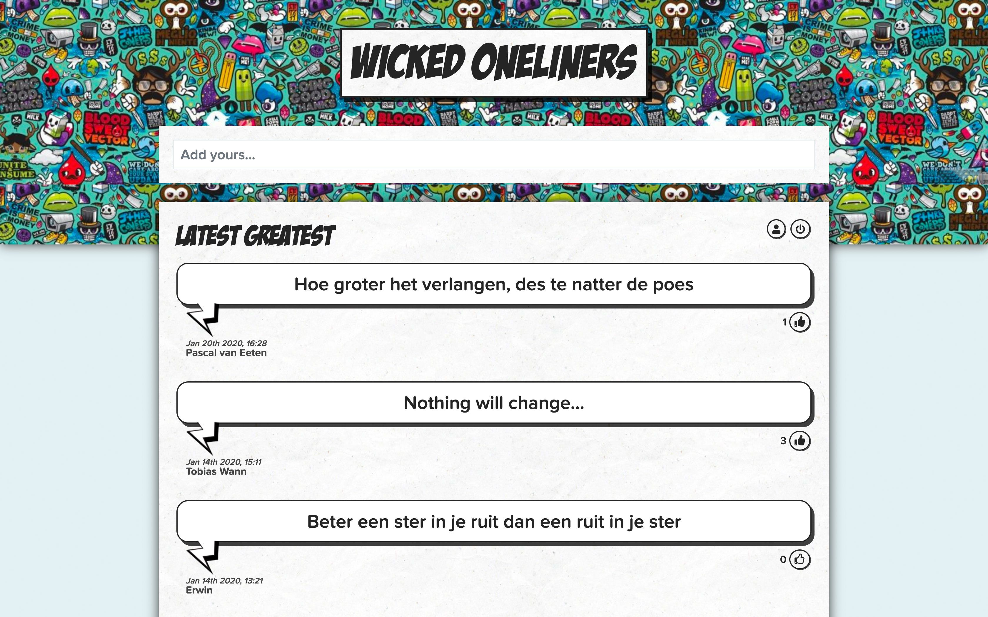 Wicked Oneliners